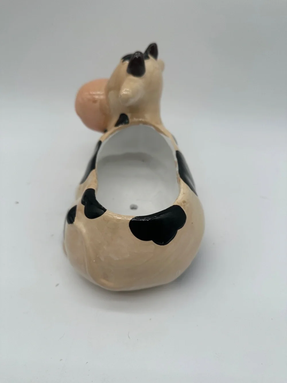 Ceramic Holstein Cow Flower Pot Planter Farmhouse Decor READ